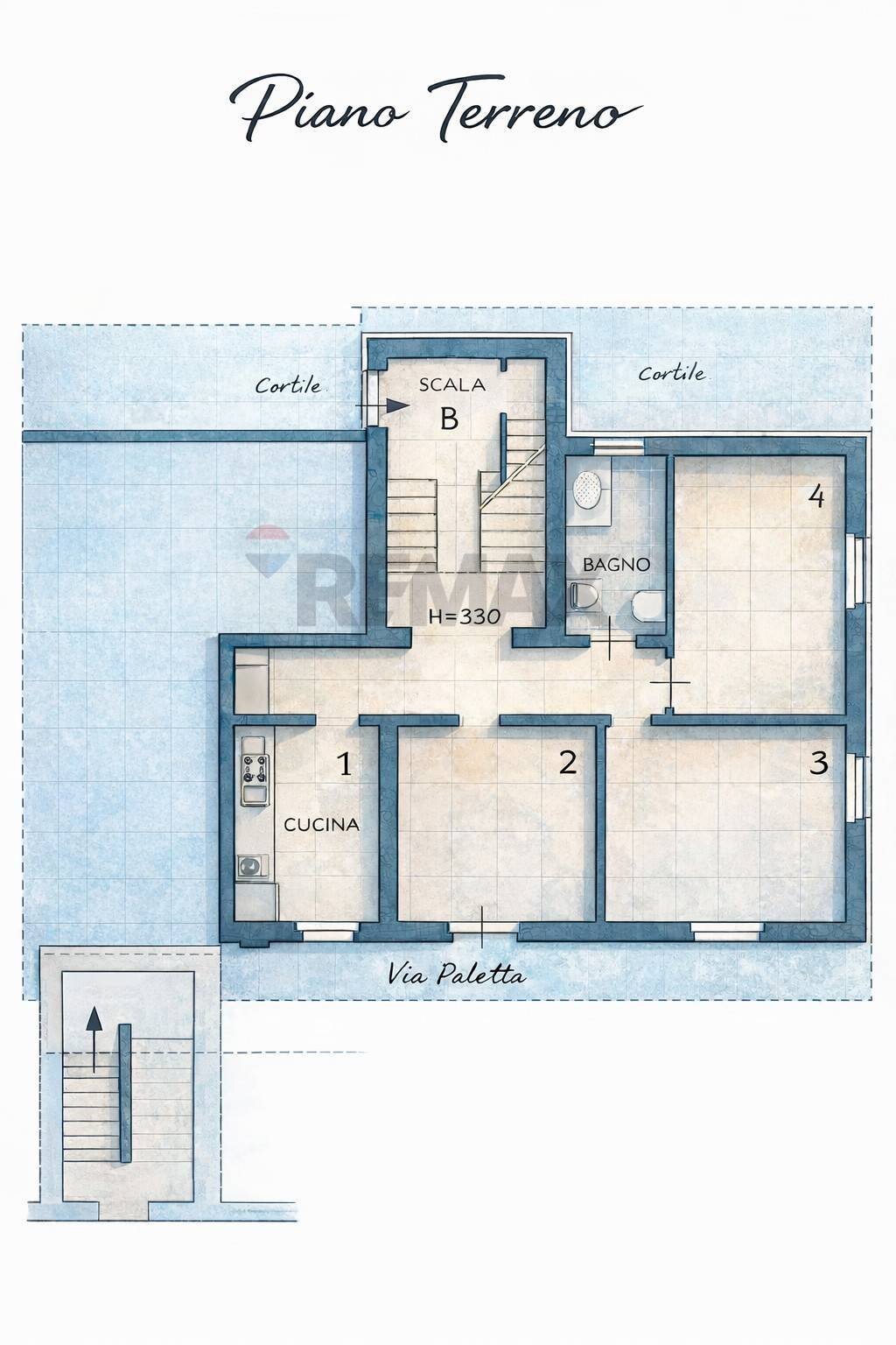 Pianta 2D - Trilocale Via paletta
 
8, Novara - planimetria 1
