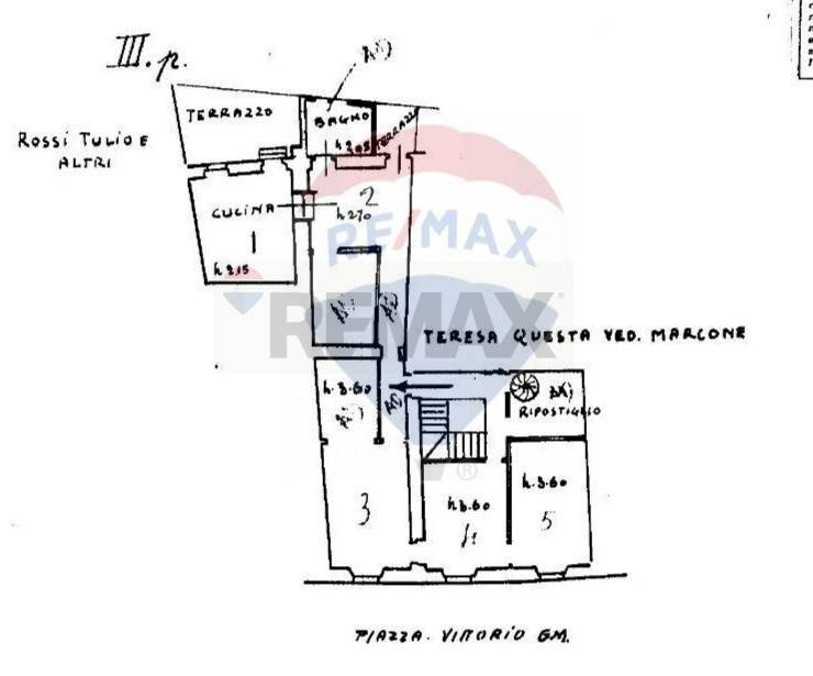 Pianta 2D - Quadrilocale PIAZZA VITTORIO EMANUELE
 
3, Varese Ligure - planimetria 1