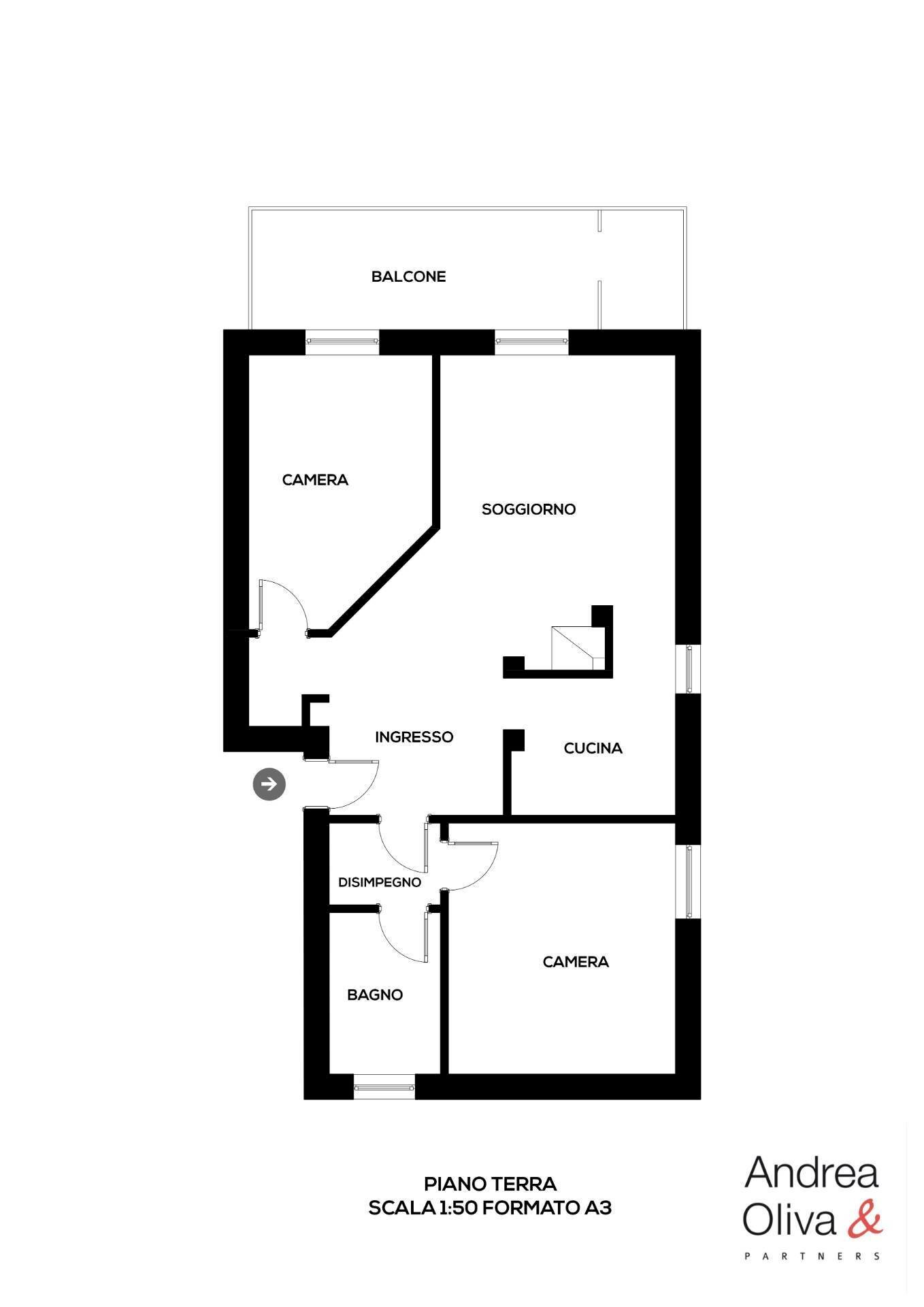 Foto 20 - Three-room apartment Via Umberto Felluga
 
51, Trieste - floor plans 1