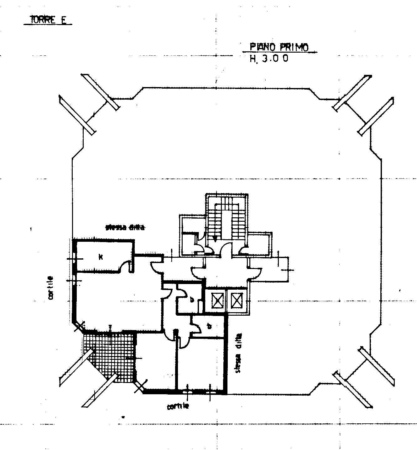 planimetria appartamento - Three-room apartment Via S. Rocco
 
35/E, Gallarate - floor plans 1