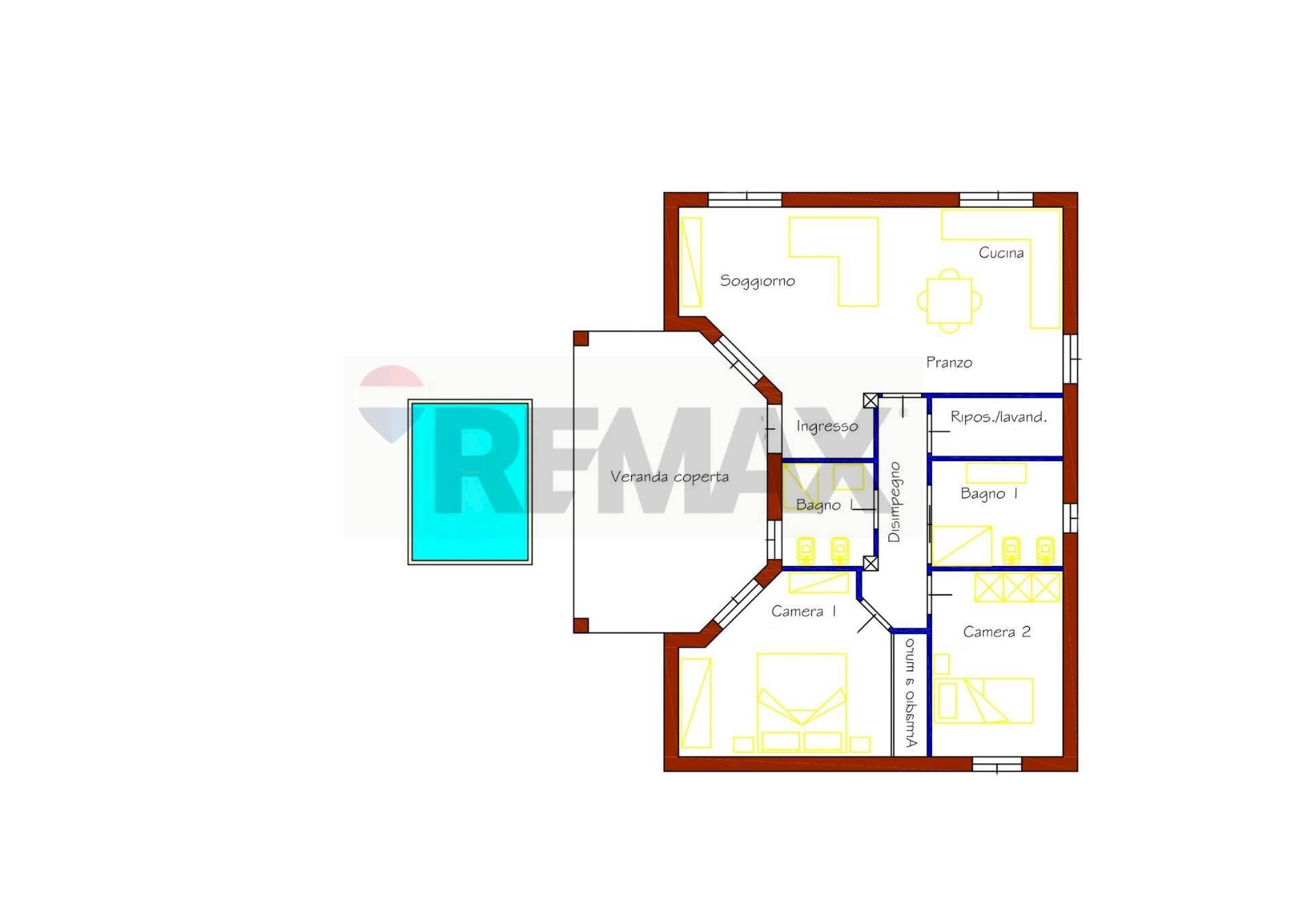 Pianta 2D - Casa indipendente Via Sant' Antonio
 
s.n.c., Senorbì - planimetria 1