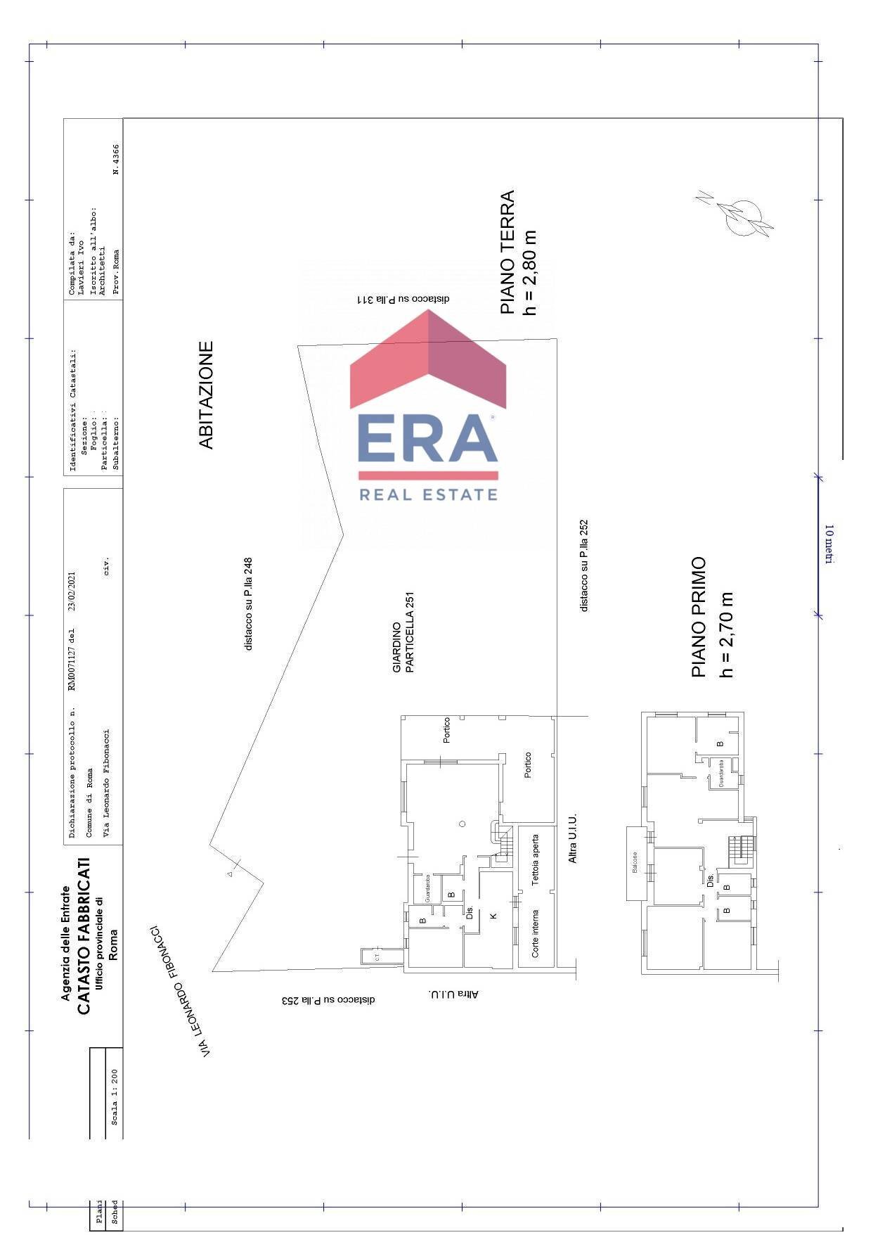 Foto 44 - Villa a Schiera Via Leonardo Fibonacci
 
57, Roma - planimetria 1