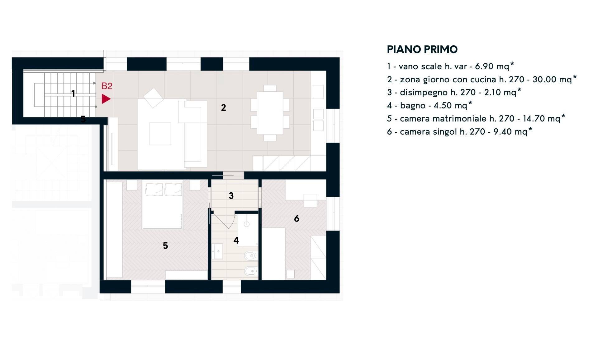 Foto 28 - Trilocale Via Tiberti
 
10, Parma - planimetria 1