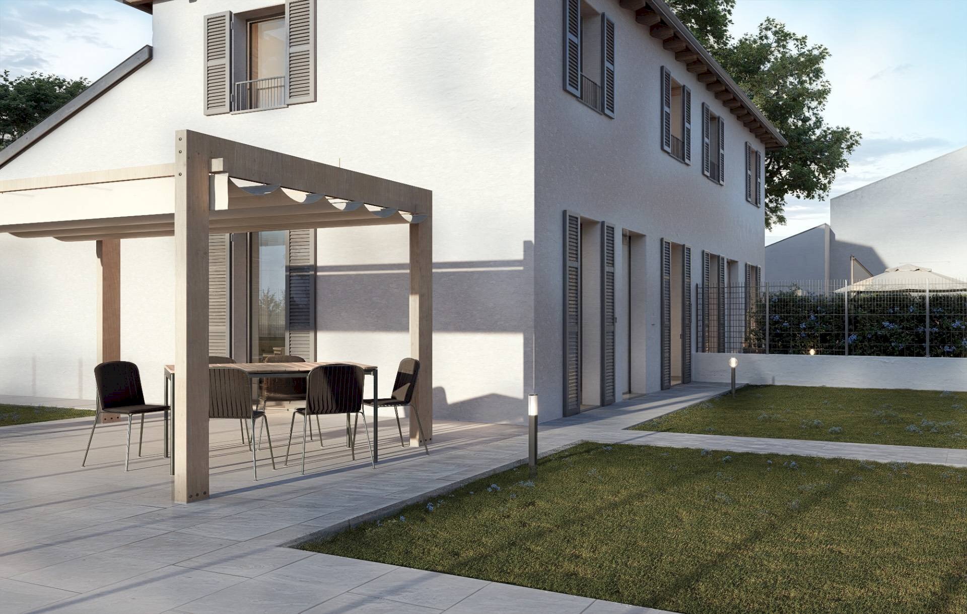 Foto 1 - Terraced Villa Via Tiberti, Parma - floor plans 1