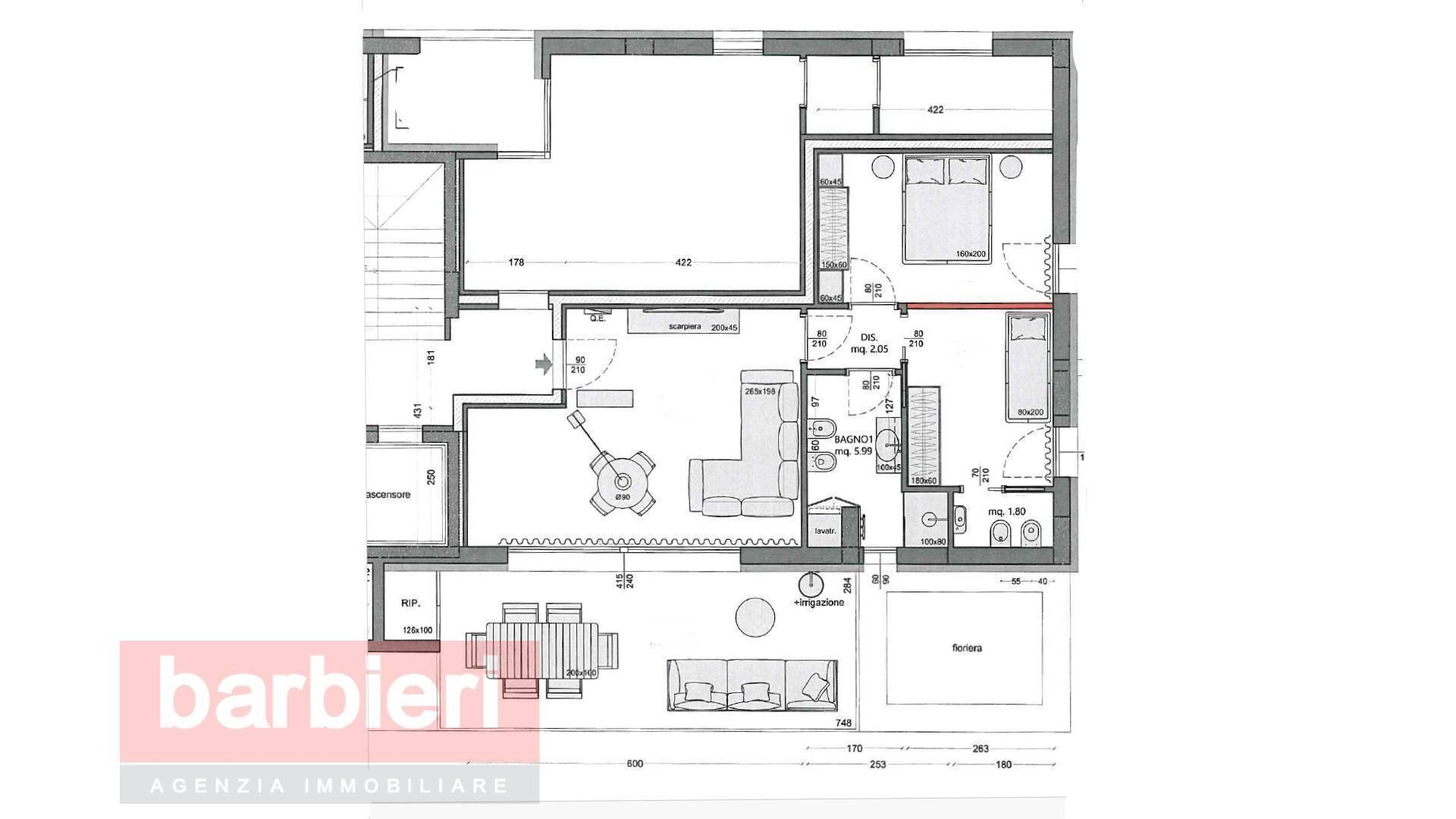 Foto 24 - Three-room apartment Viale Matteottti
 
94, Cervia - floor plans 1