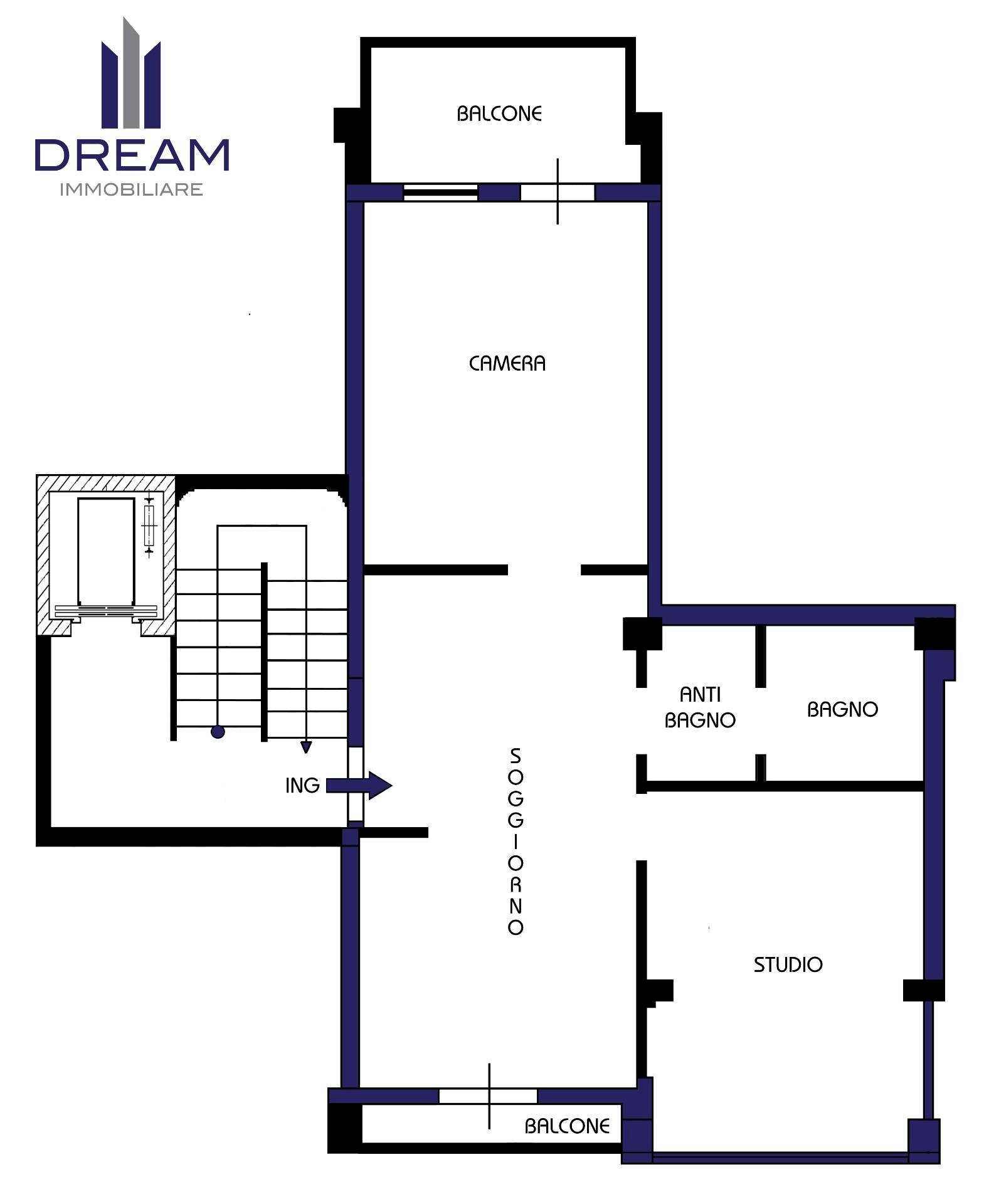 Foto 13 - Bilocale Viale Sant'avendrace, Cagliari - planimetria 1