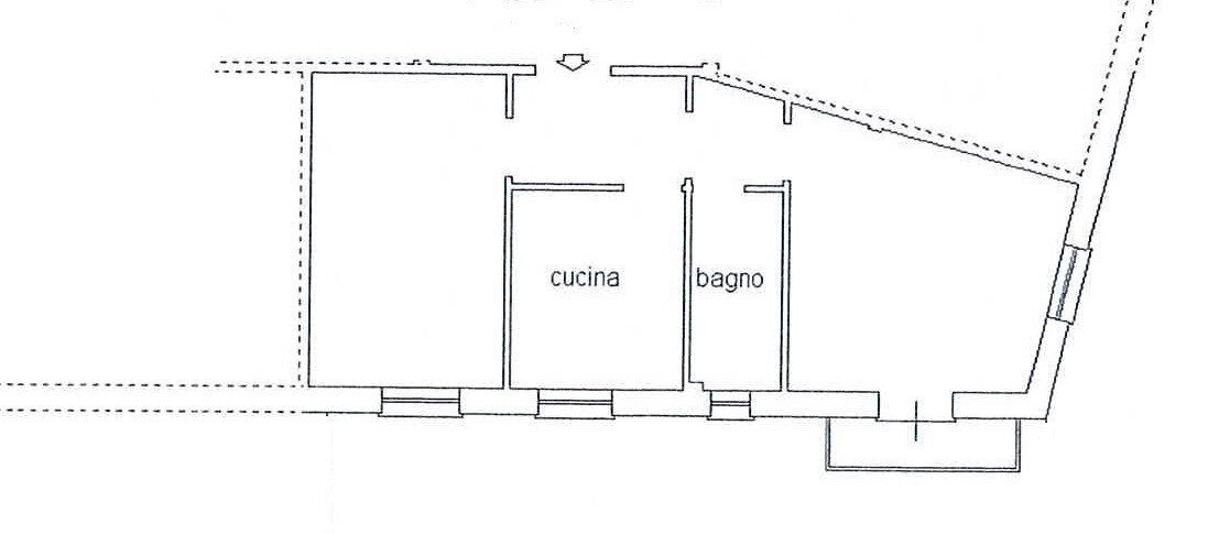 Bilocale via Piave, Genova (zona Albaro) - planimetria 1