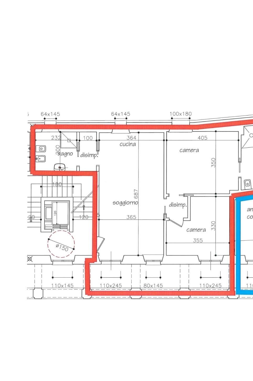 Trilocale via Spanzotti, 21, Carmagnola - planimetria 1
