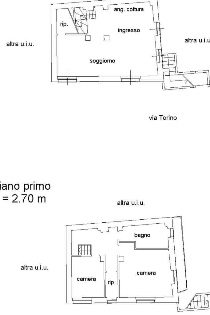 Independent house Via Torino, Beinasco - floor plans 1