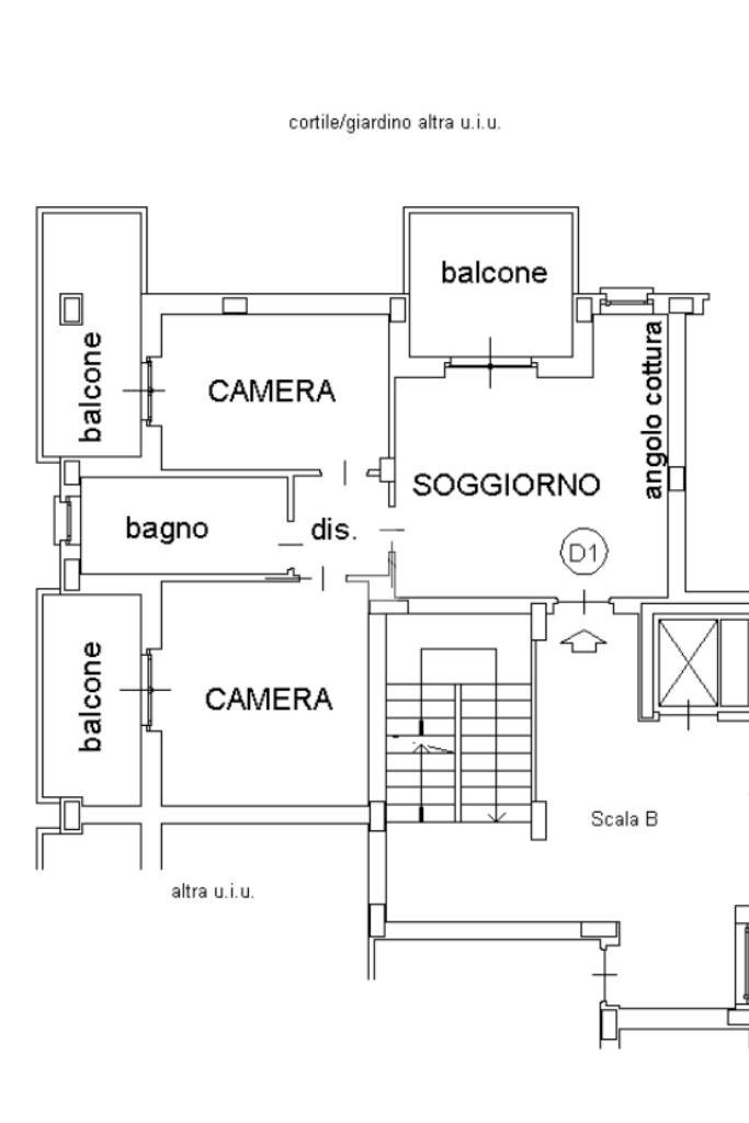 Three-room apartment Via Rossini, Beinasco - floor plans 1