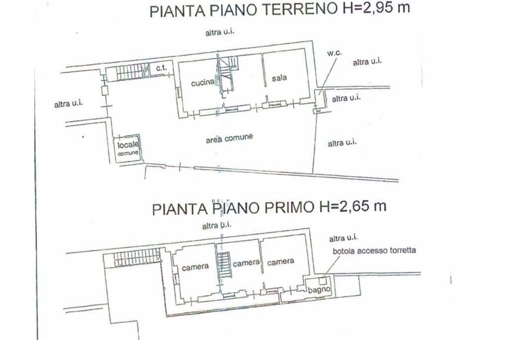 Rustic Vicolo Redenzione, Buttigliera Alta - floor plans 1