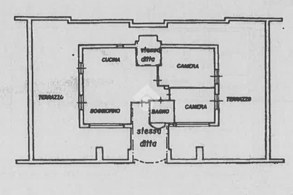 Attico Via Violante del Prete, Cattolica - planimetria 1