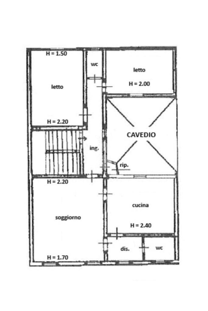Trilocale Piazza del Cristo, Reggio nell'Emilia - planimetria 1