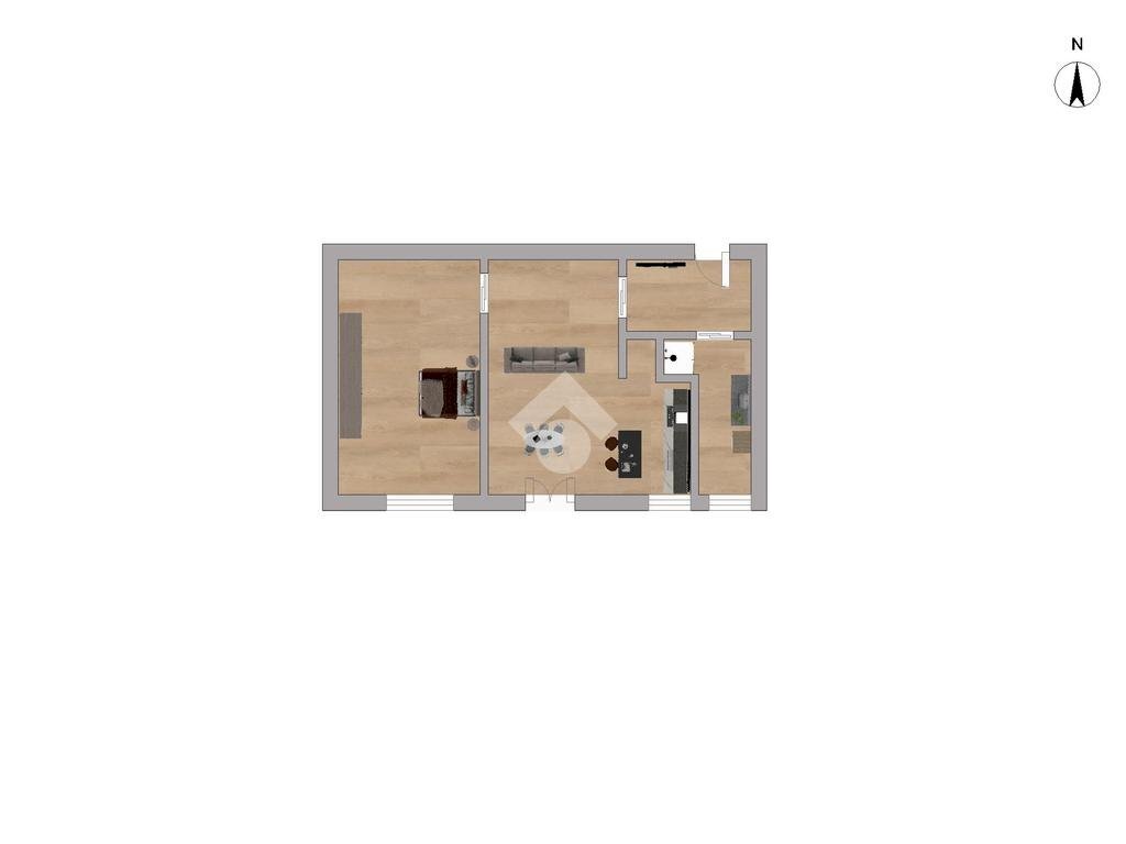 Bilocale Via Gaetano Strigelli, Milano (zona Martini) - planimetria 1