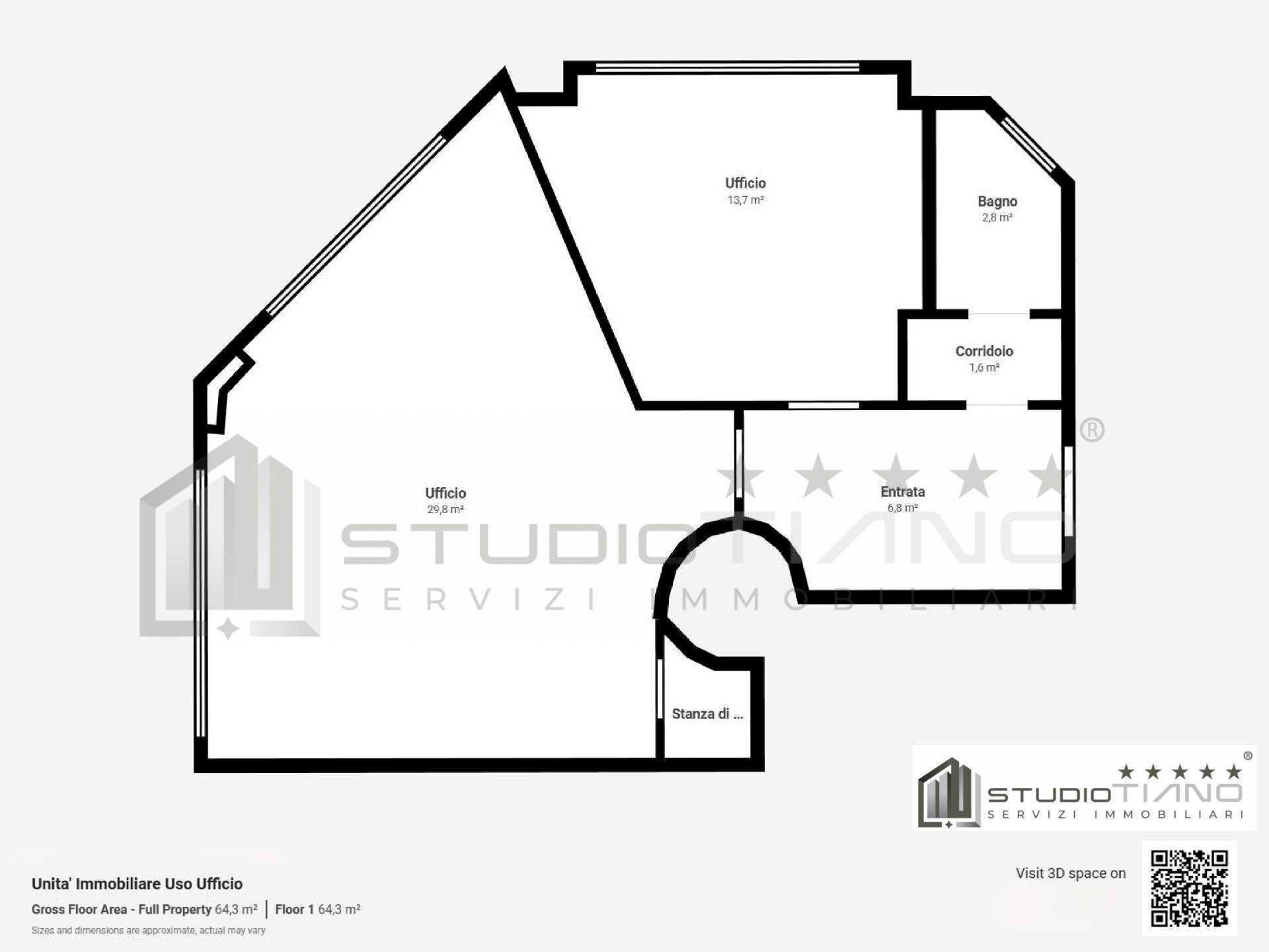 Foto 16 - Appartamento Via Alcide De Gasperi
 
54, Cosenza - planimetria 1