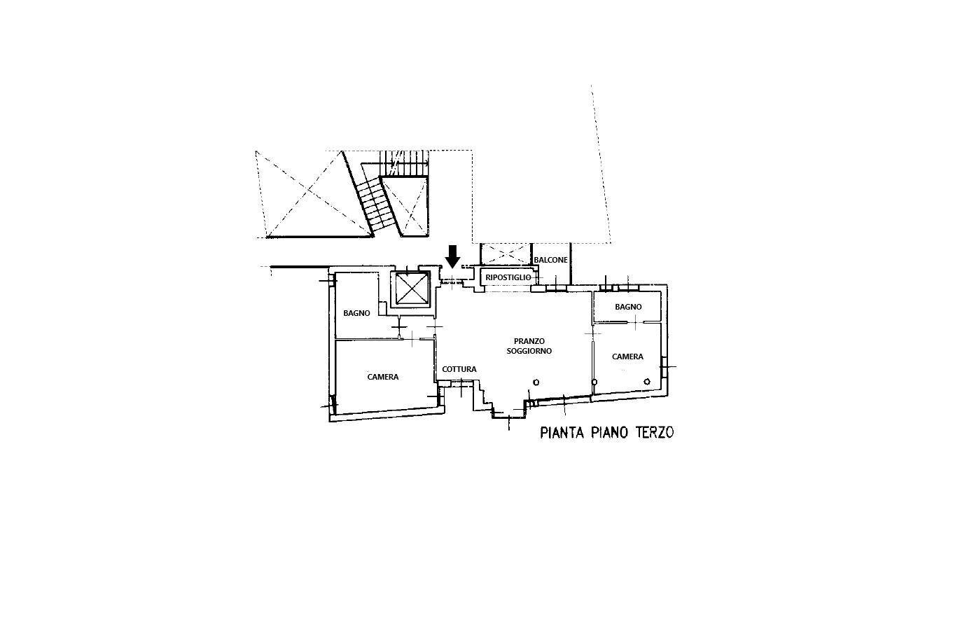 Foto 23 - Three-room apartment Corso San Michele del Carso, Lecco - floor plans 1