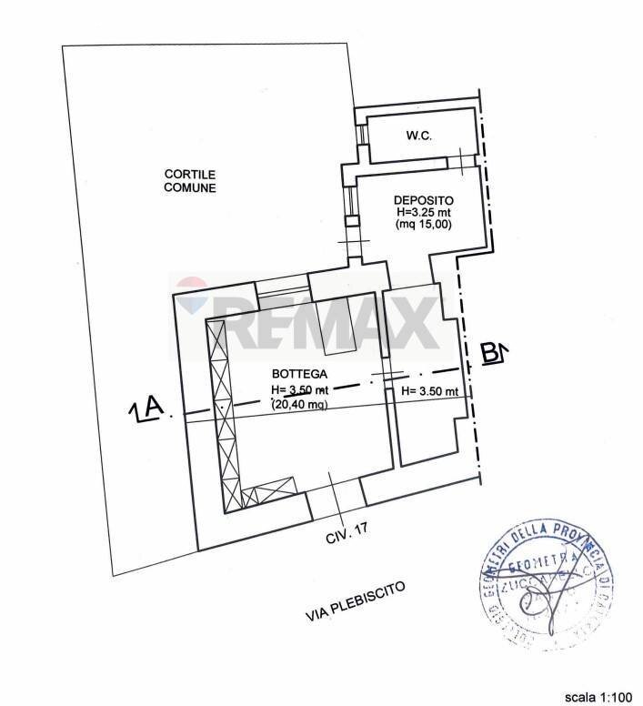 Pianta 2D - Bilocale via Plebiscito
 
17, Misterbianco - planimetria 1