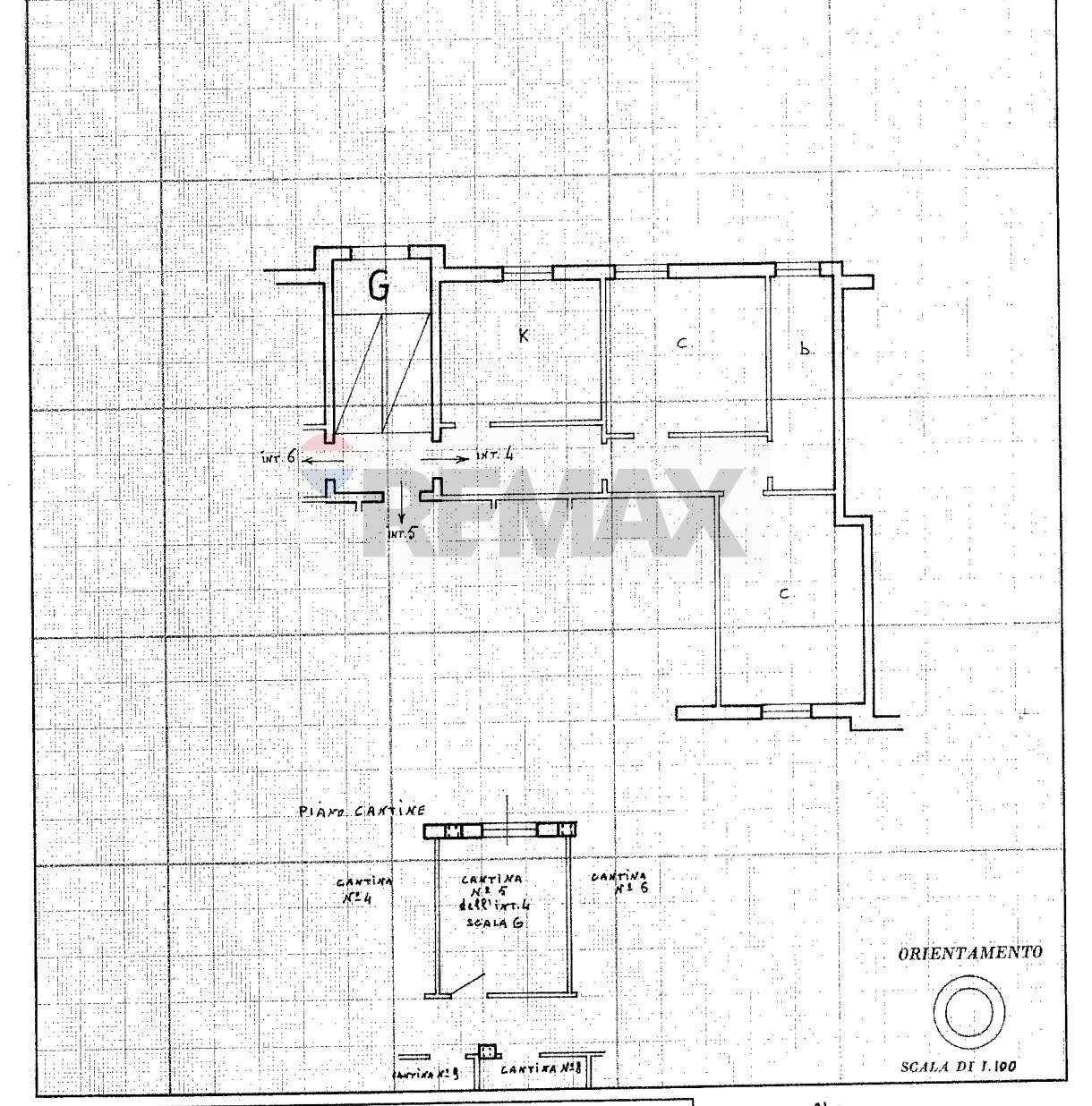 Pianta 2D - Three-room apartment Roma - floor plans 1