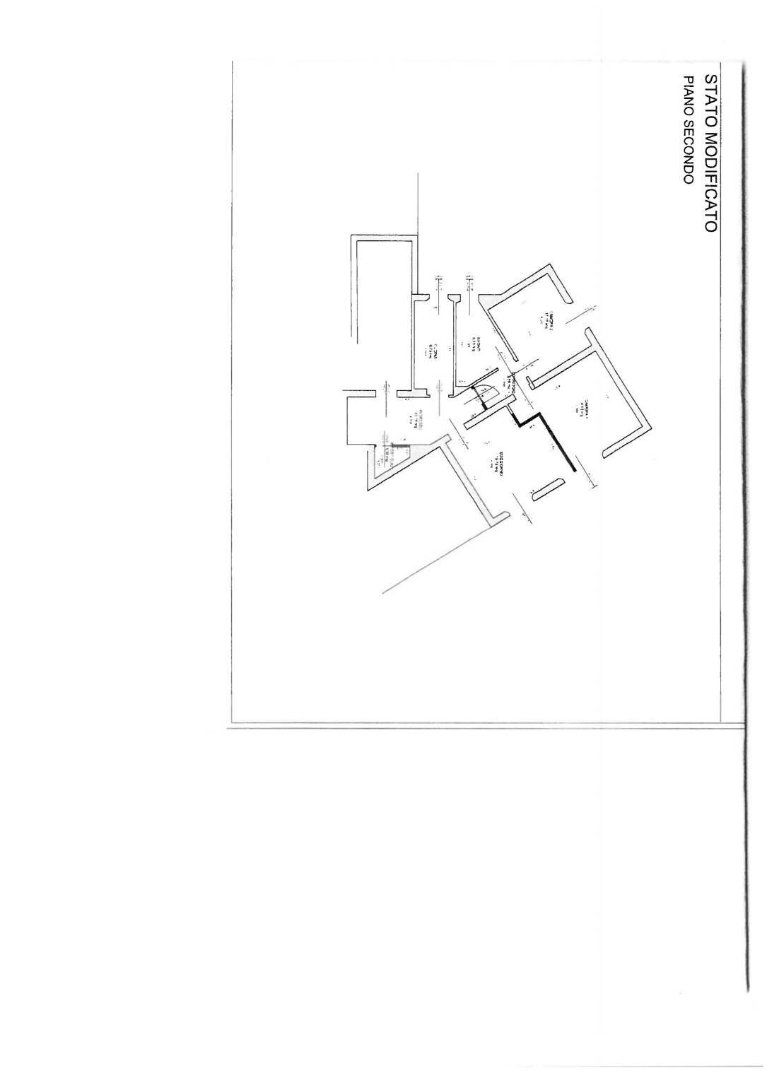 Trilocale via Camillo Biseo, Brescia - planimetria 1