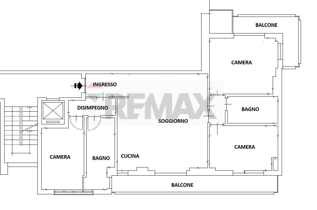 Pianta 2D - Quadrilocale Viale Diaz
 
36, Busto Arsizio - planimetria 1