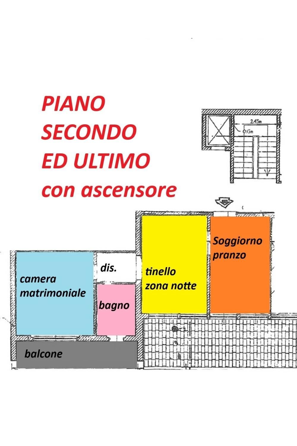 Three-room apartment via 13 Martiri, Campi Bisenzio - floor plans 1