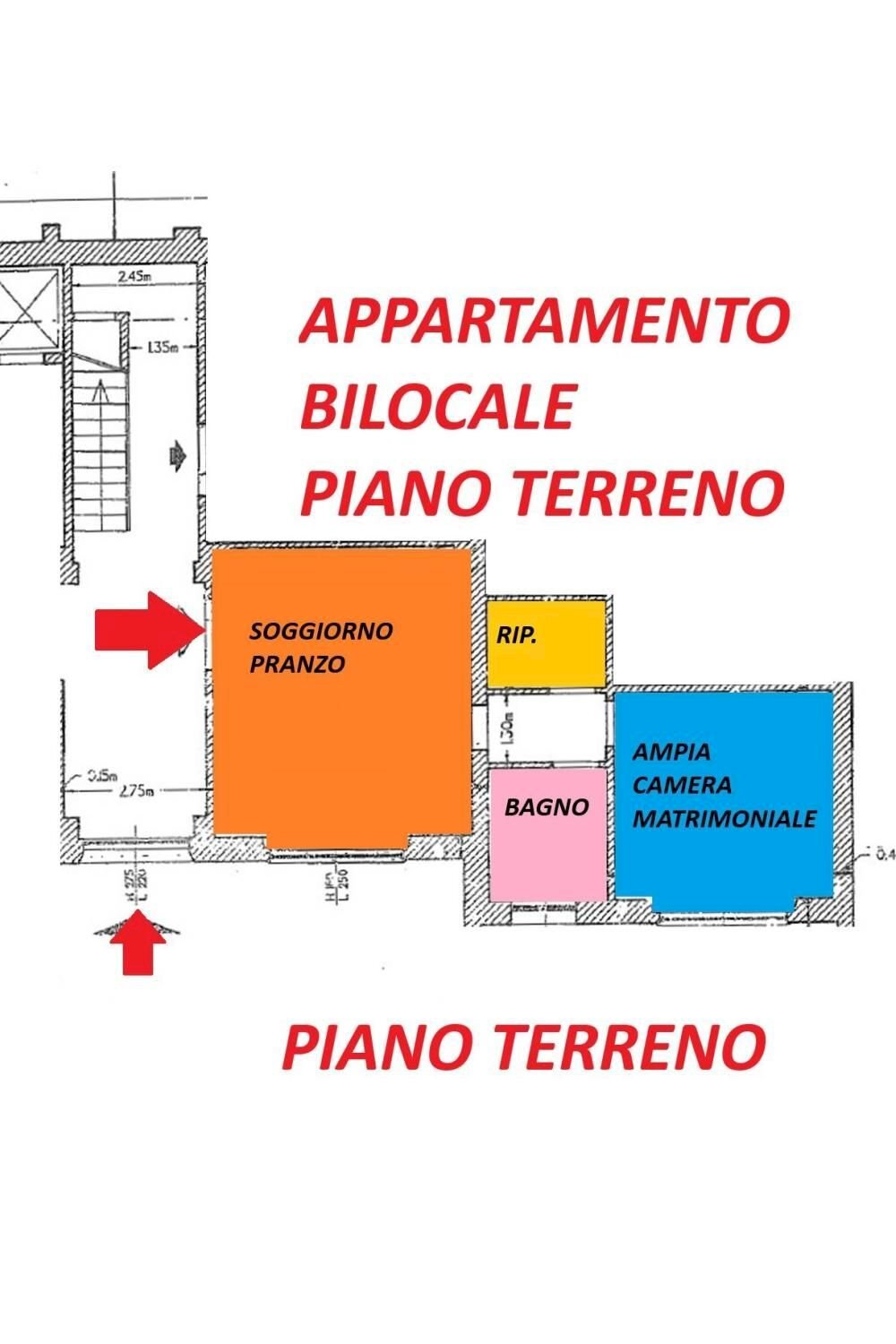 Two-room apartment via Tredici Martiri, Campi Bisenzio - floor plans 1
