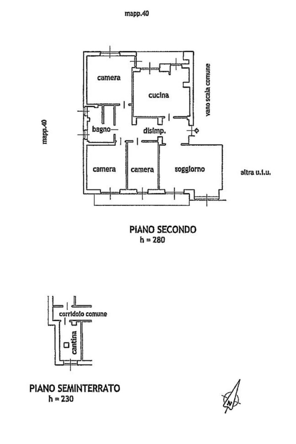 Apartment via Piemonte, 23, Biella - floor plans 1