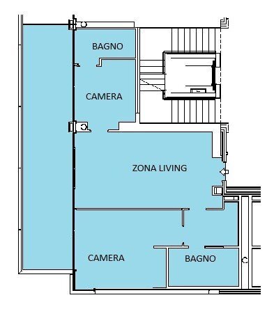 Appartamento piazzale John Fitzgerald Kennedy, 2, Genova - planimetria 1