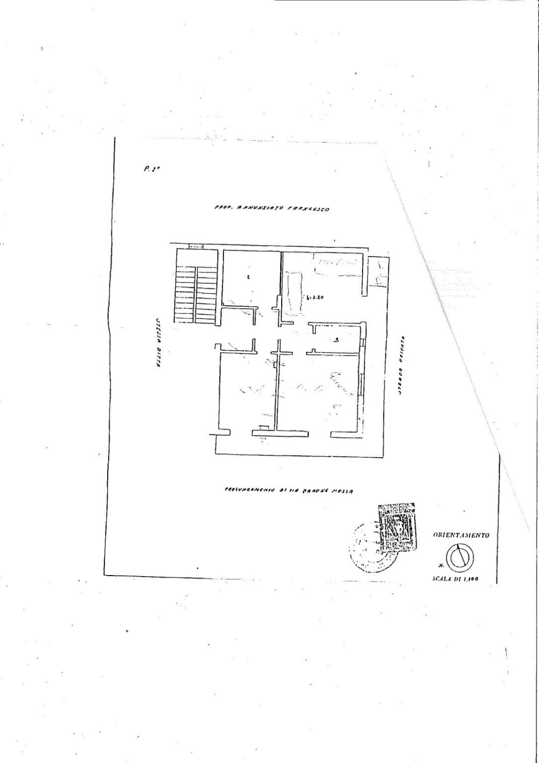 Three-room apartment via Vincenzo Guastafierro, 9, Boscoreale - floor plans 1