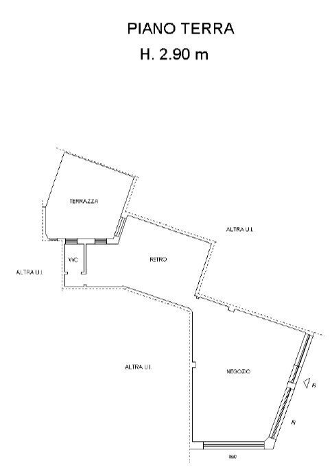 Planimetria.jpg - Commercial Premises Viale Alessandro Guidoni, Firenze (neighborhood Santa Maria Novella) - floor plans 1
