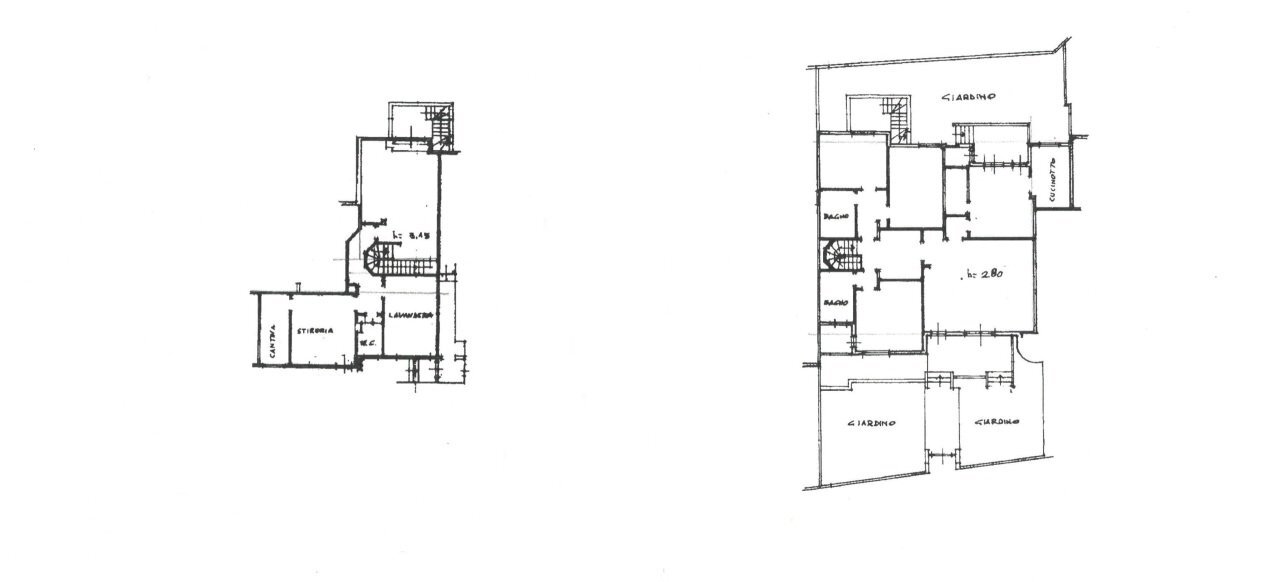 planimetria - Villa Via Ruggero Nuti, Prato - floor plans 1
