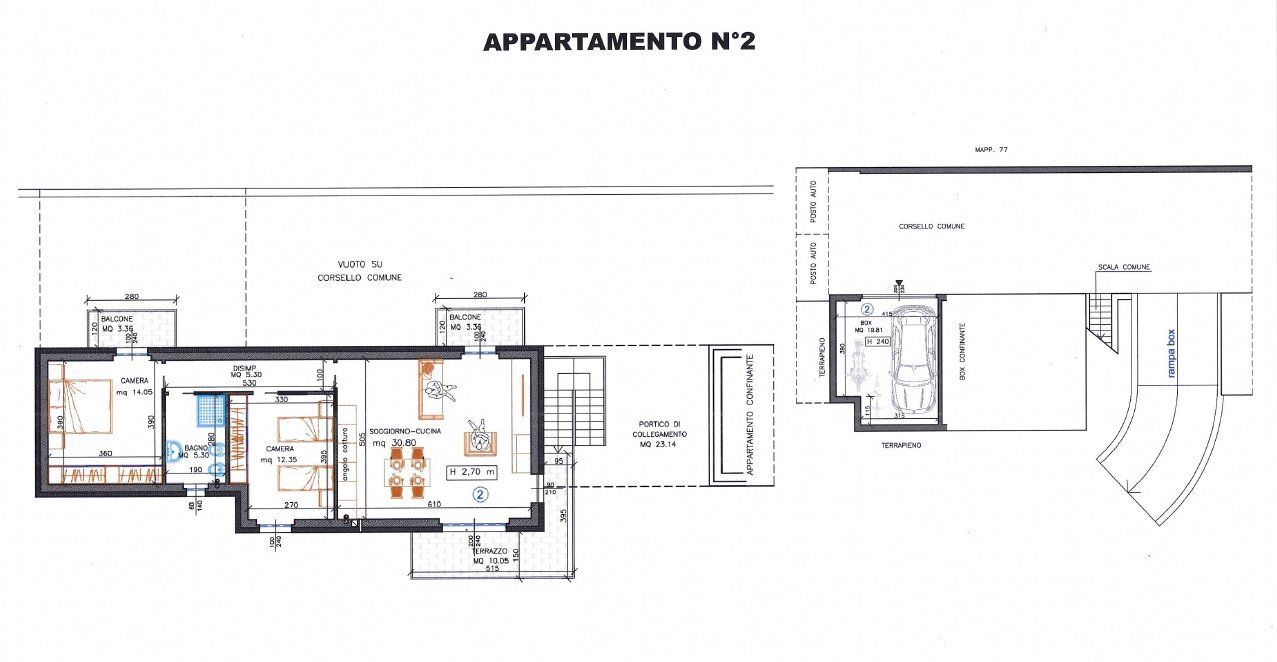 PIANO PRIMO APP.2.png - Trilocale VIA MATTEI, Nuvolera - planimetria 1