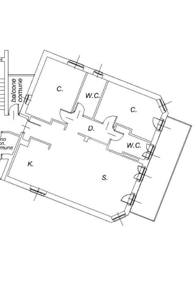Four-room apartment Viale de andrè, Grugliasco - floor plans 1
