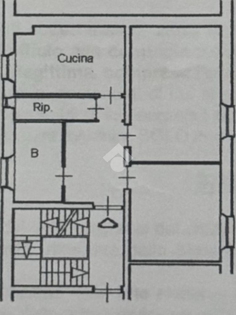 Three-room apartment Via Giro del Vento, Genova (neighborhood Bolzaneto) - floor plans 1