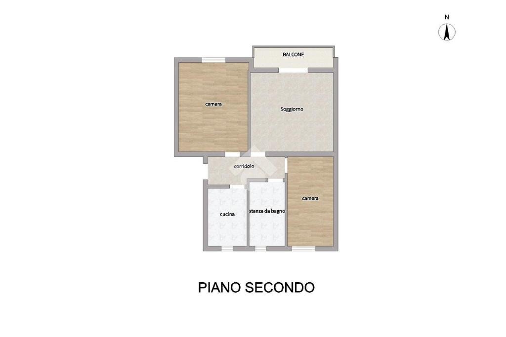 Trilocale Via Cassala, Reggio nell'Emilia - planimetria 1