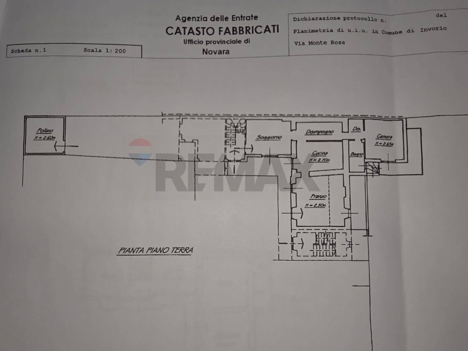 Pianta 2D - Casa semi indipendente Via Monte Rosa
 
18B, Invorio - planimetria 1