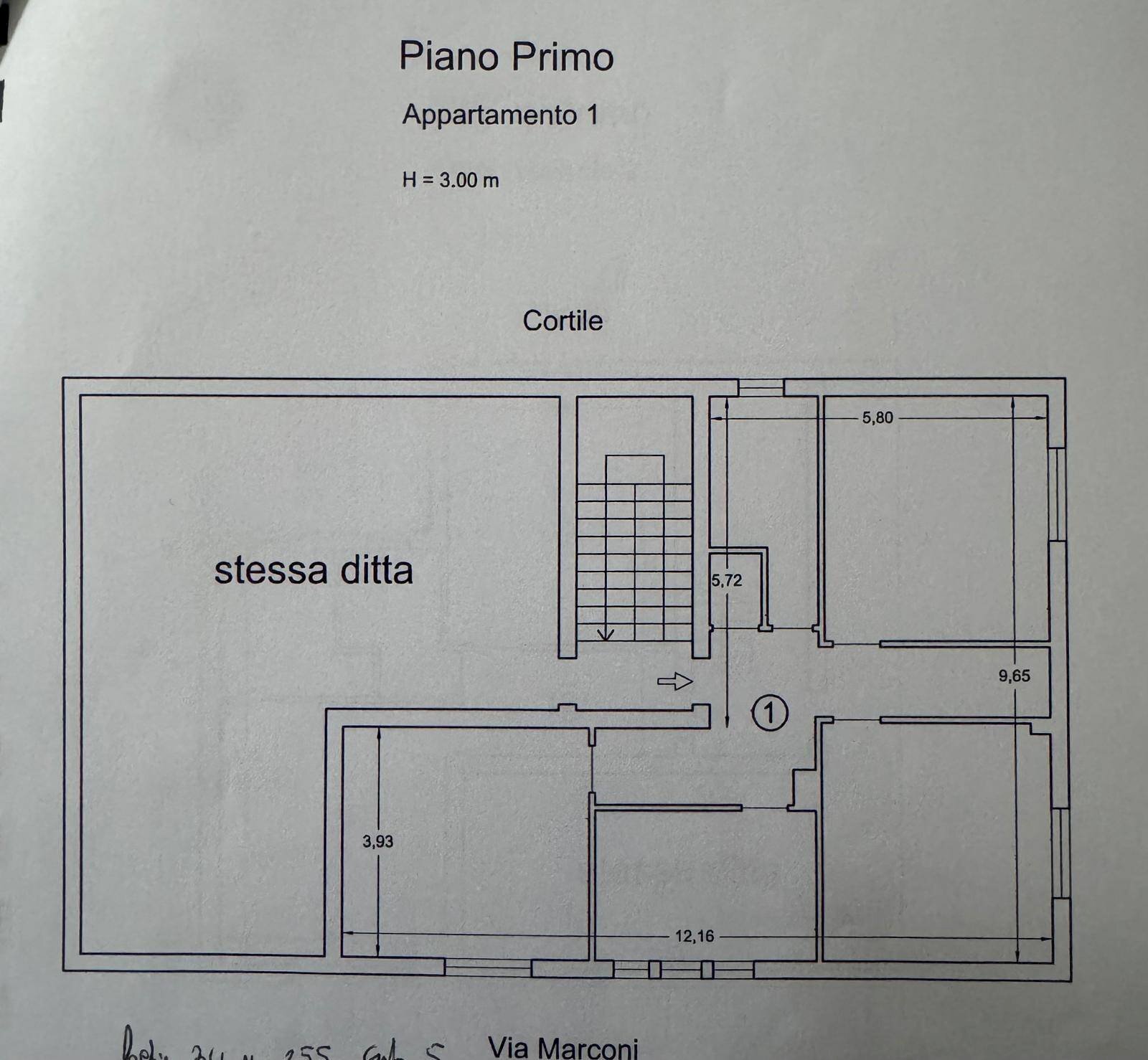Stabile - Palazzo via Guglielmo Marconi, 8, Chieri - planimetria 1