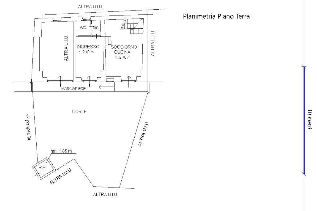 Casa semi indipendente Via Vallo, Varisella - planimetria 1