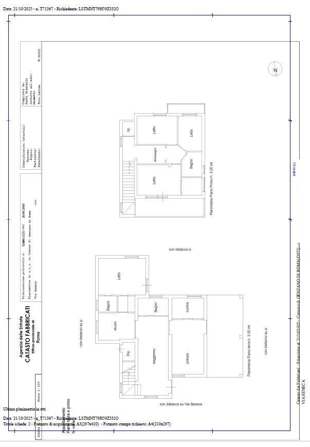 Foto 46 - Villa via seneca, Genzano di Roma - planimetria 1