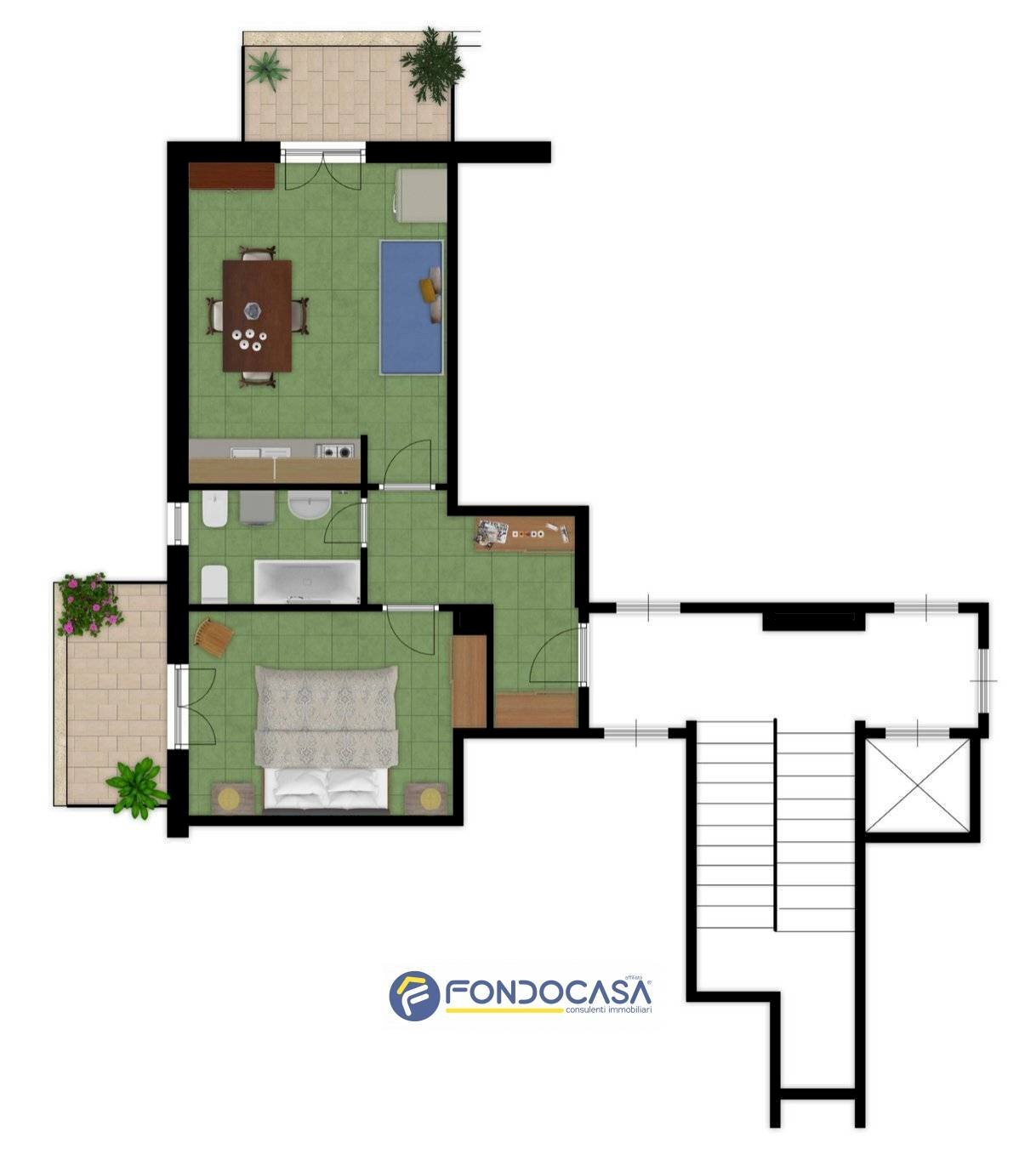 Foto 24 - Bilocale Via Piana Del Merula, Andora - planimetria 1