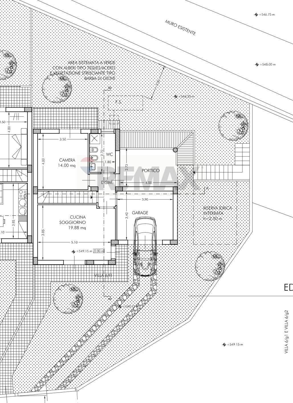 Pianta 2D - Villa a Schiera Via Matteo Gaudioso
 
15, Pedara - planimetria 1