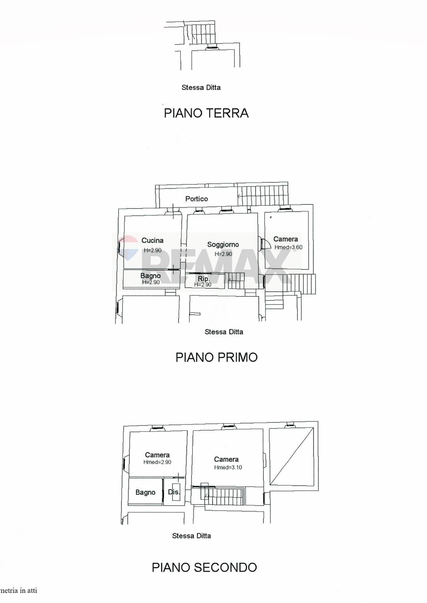 Pianta 2D - Villa Bifamiliare Bucine - planimetria 1