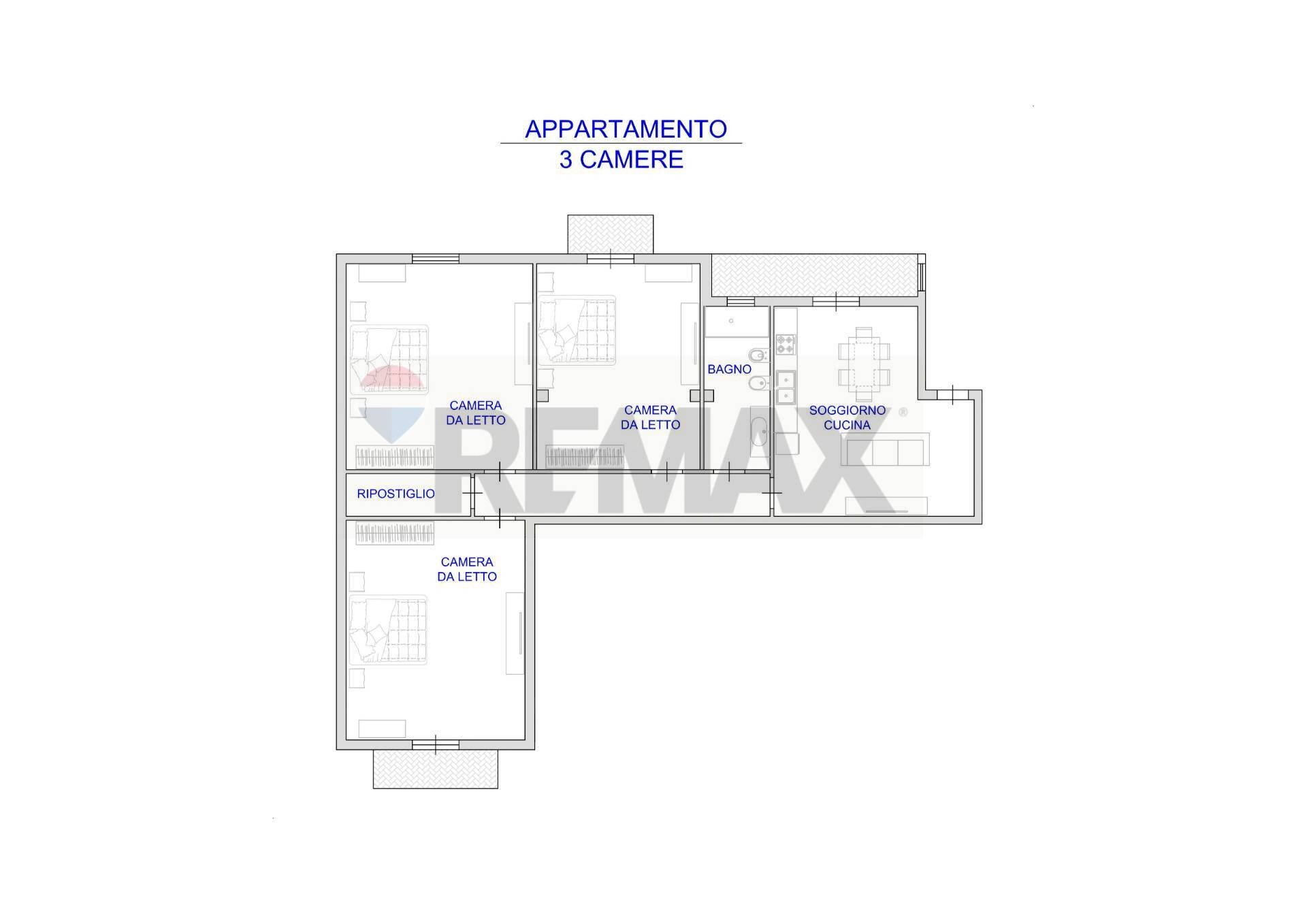 Pianta 2D - Quadrilocale via Polonia
 
12, Siracusa - foto 3