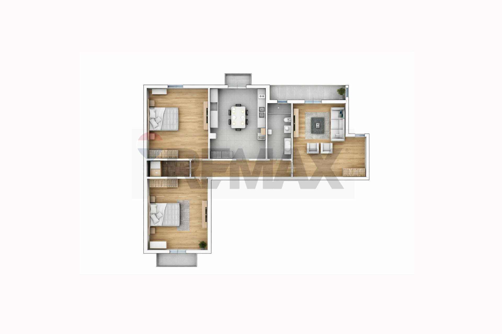 Pianta 3D - Quadrilocale via Polonia
 
12, Siracusa - foto 1