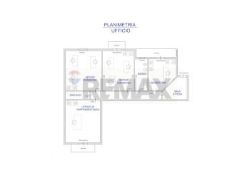 Pianta 2D - Ufficio via Polonia
12, Siracusa - foto 2
