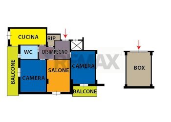 Pianta 2D - Appartamento Napoli - foto 5