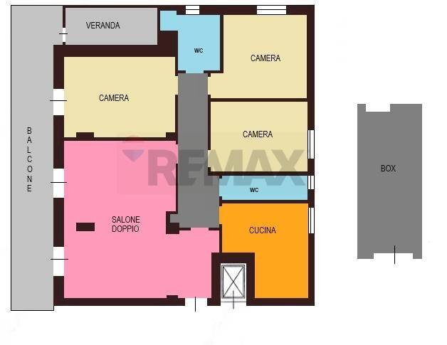 Pianta 2D - Appartamento Via Sigmund Freud
 
12, Napoli - planimetria 1