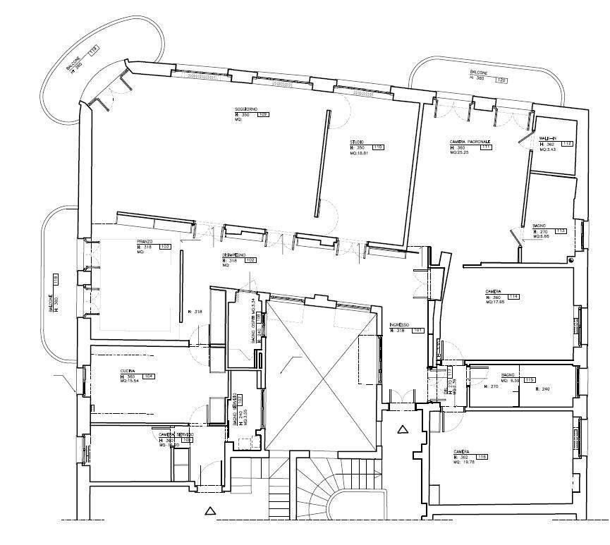 Foto 33 - Appartamento Via Polonia, Roma - planimetria 1