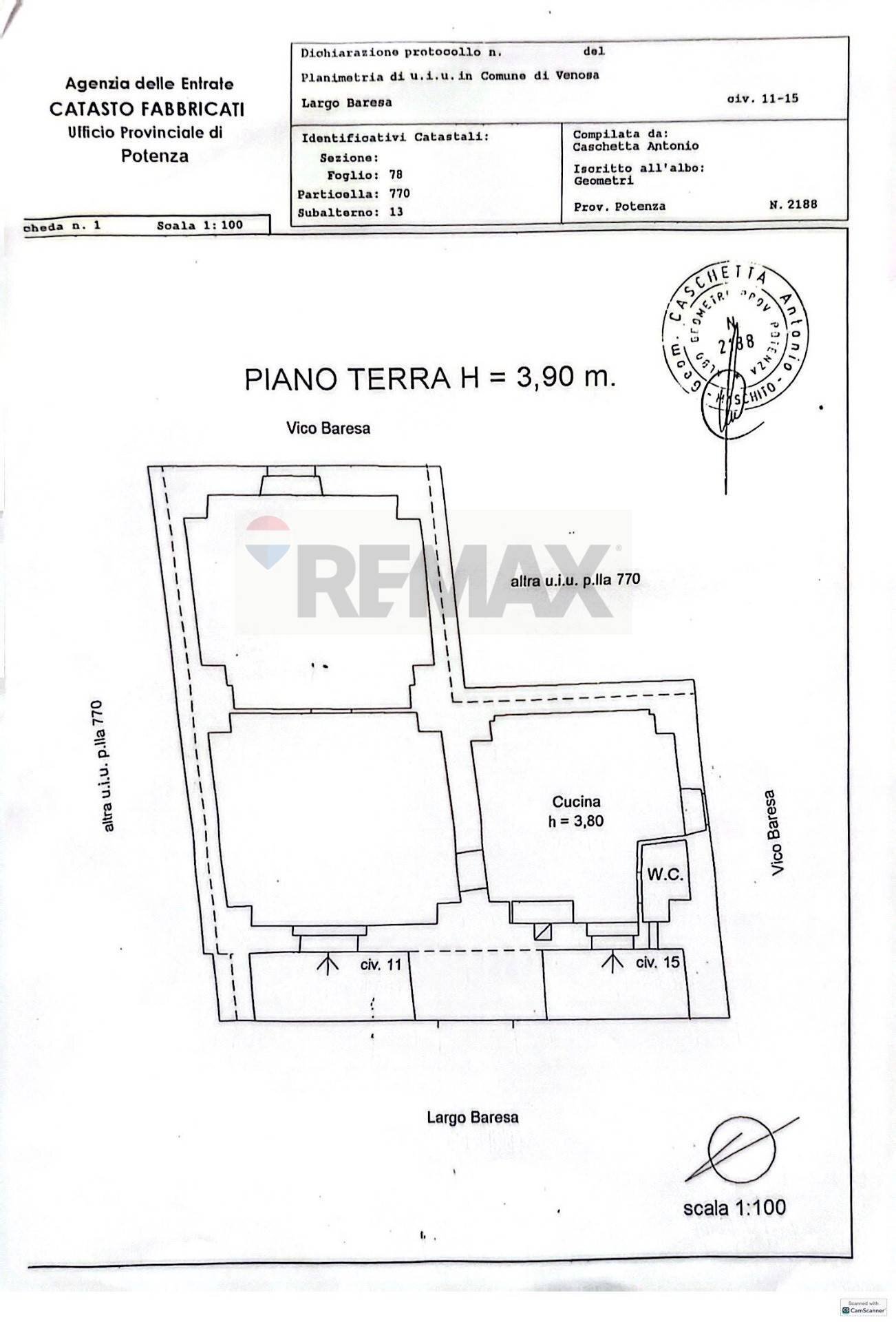 Pianta 2D - Four-room apartment Largo Baresa
 
11, Venosa - floor plans 1