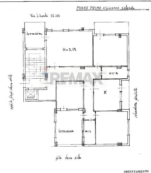 Pianta 2D - Apartment via liberta
 
159, Termini Imerese - floor plans 1
